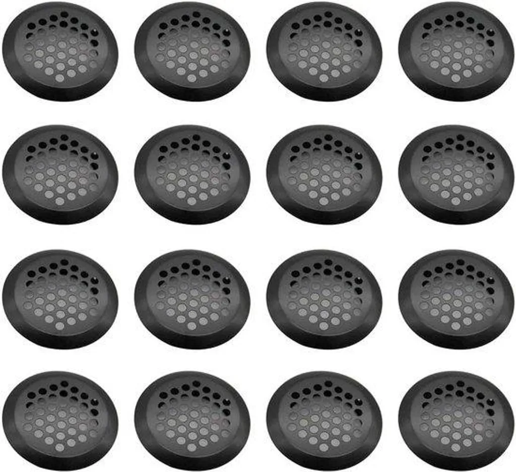 Grille d'aération en acier inoxydable noir pour cuisine et salle de bain