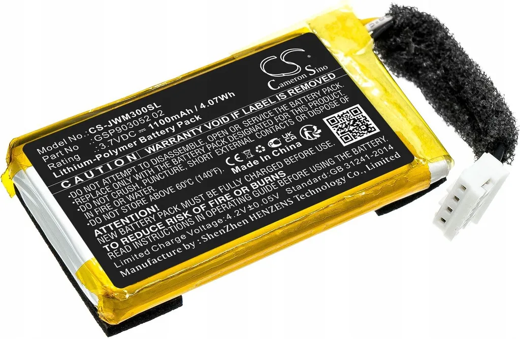 Batterie de rechange JBL Wind 3 et Wind 3S Li-Pol 1100 mAh haute qualité