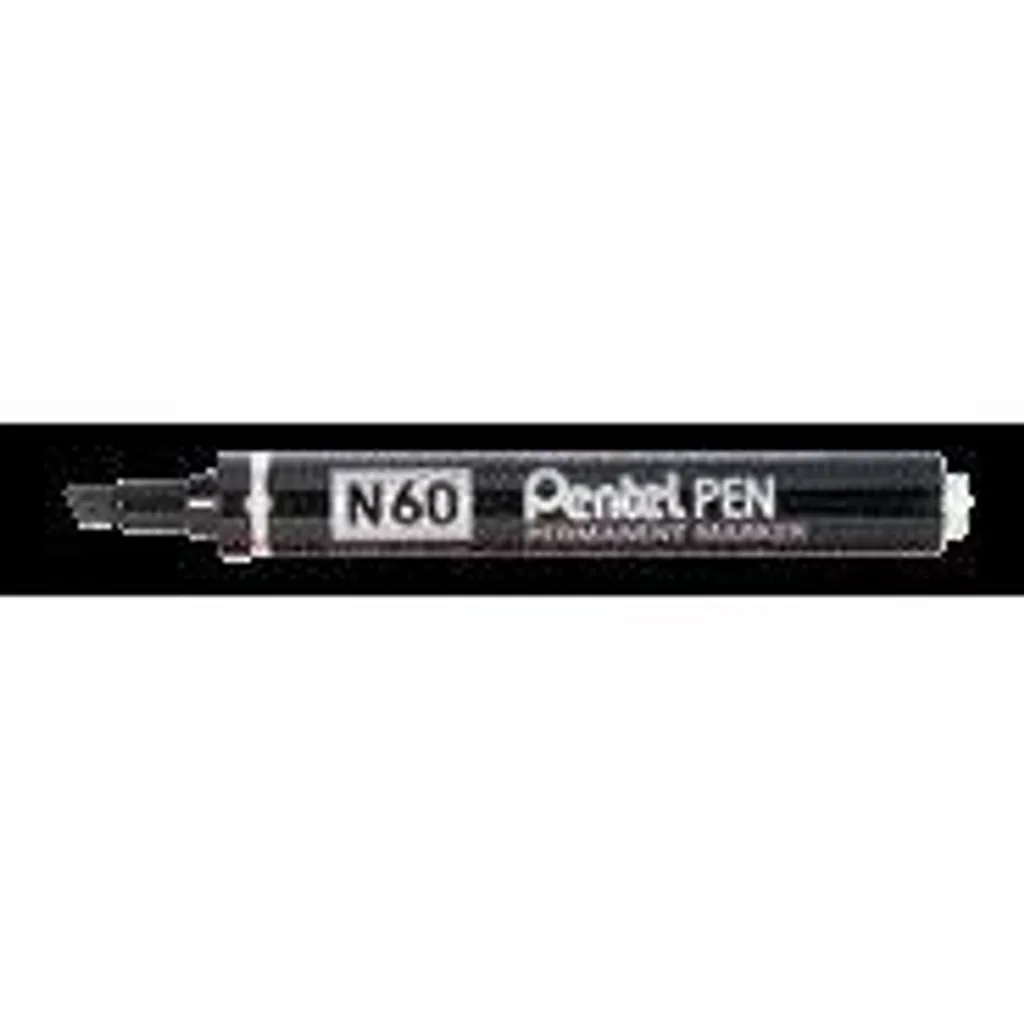 Marqueur Pentel permanent noir pointe biseautée : marquage durable