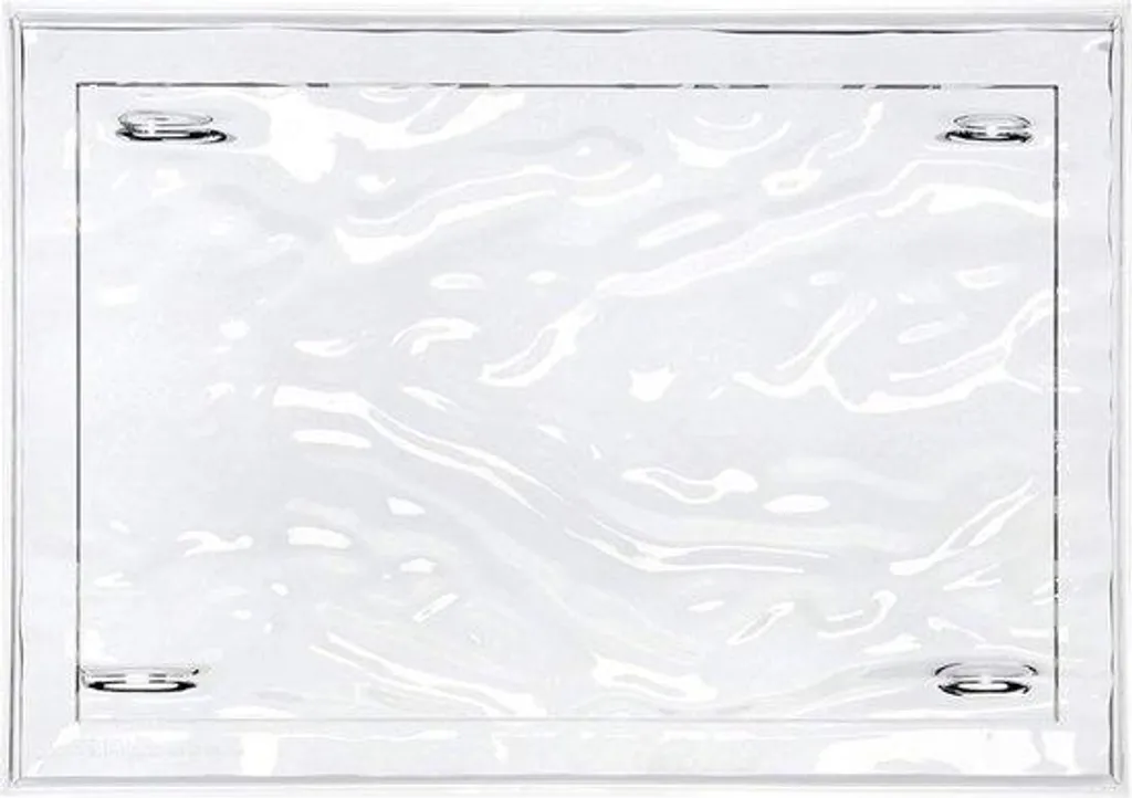 Grand plateau de service rectangulaire 55x38 cm effet cristal chic