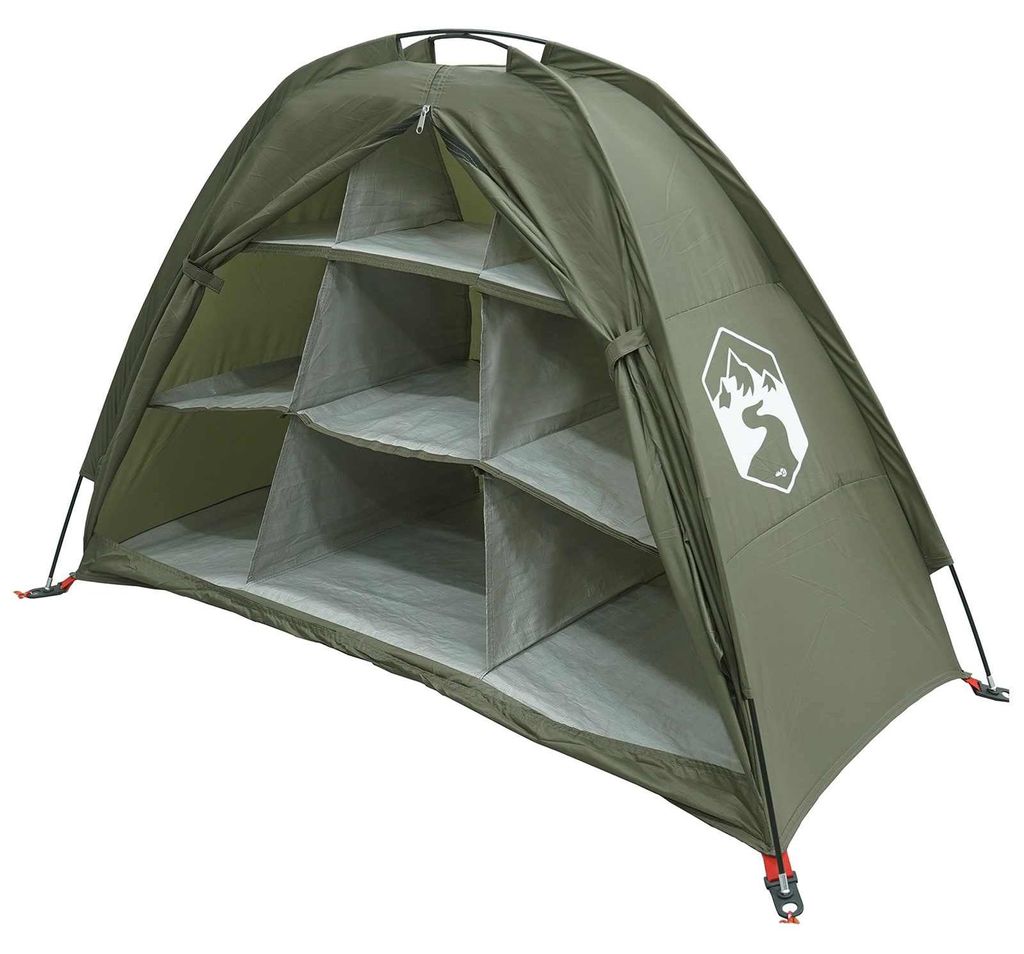 vidaXL Aufbewahrungszelt mit Dach Olive Grün 120 x 50 x 70 Produktbild 