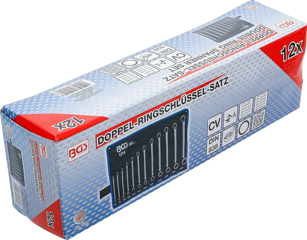 Desserrez les écrous difficiles avec ce jeu de clés mixtes coudées 6-32 mm - 4