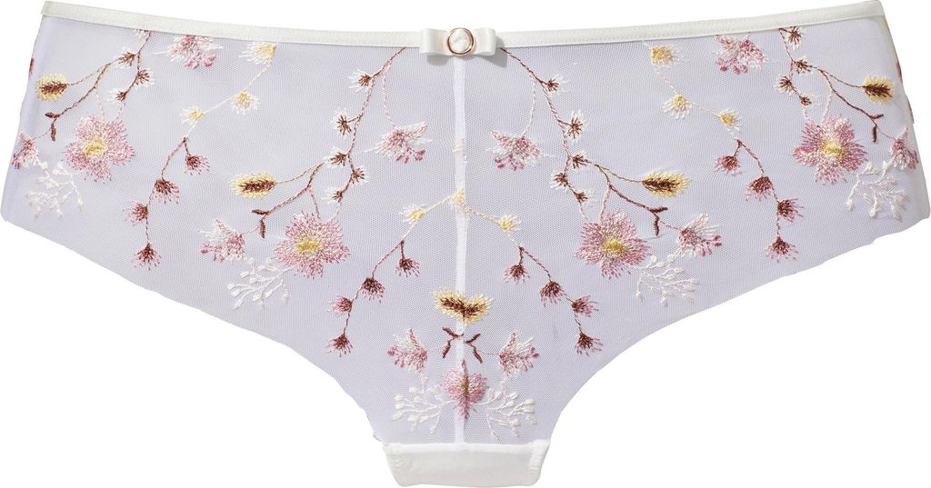 LASCANA Panty weiß-rosenholz Größe 32/34