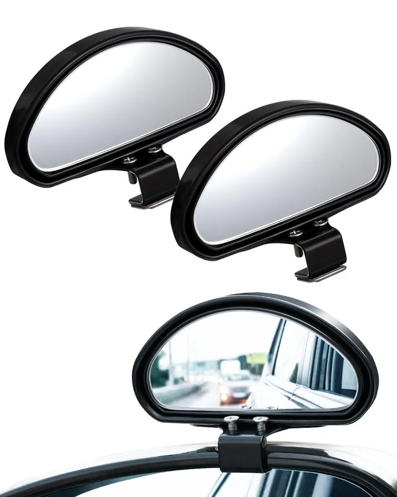 Rétroviseur d'angle mort HD convexe universel pour voiture (Lot de 2)
