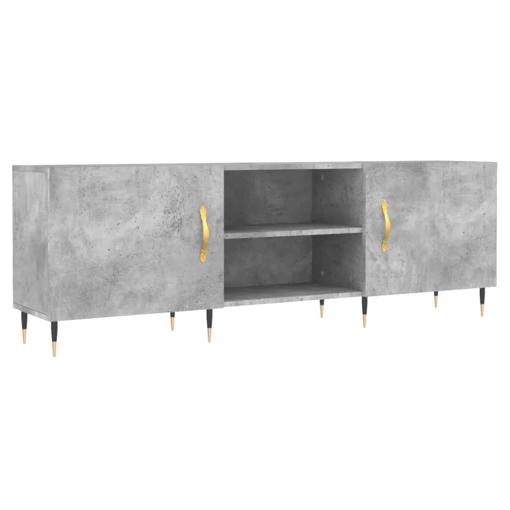 Mobile TV Industrial Grigio Cemento 150x30x50 | Arredo Soggiorno Trend