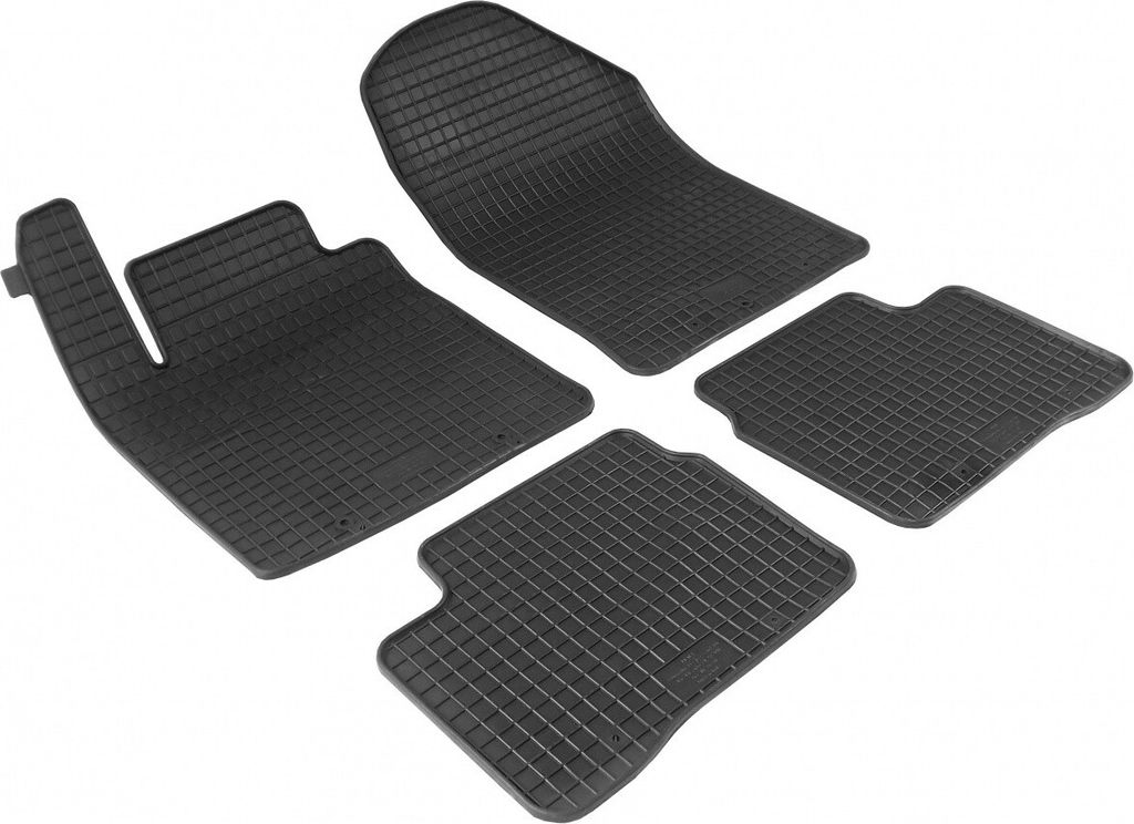OMAC Tappetini Auto In TPE Per Kia Picanto II (2011-2017) - Set Premium 3D Nero Antiscivolo