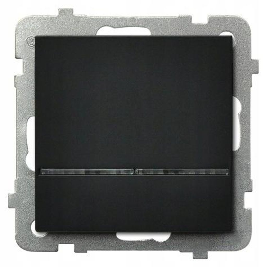 Ospel ŁP-1RS/m/33, Schwarz, IP20, 250 V, 16 A, 71 mm, 42 mm