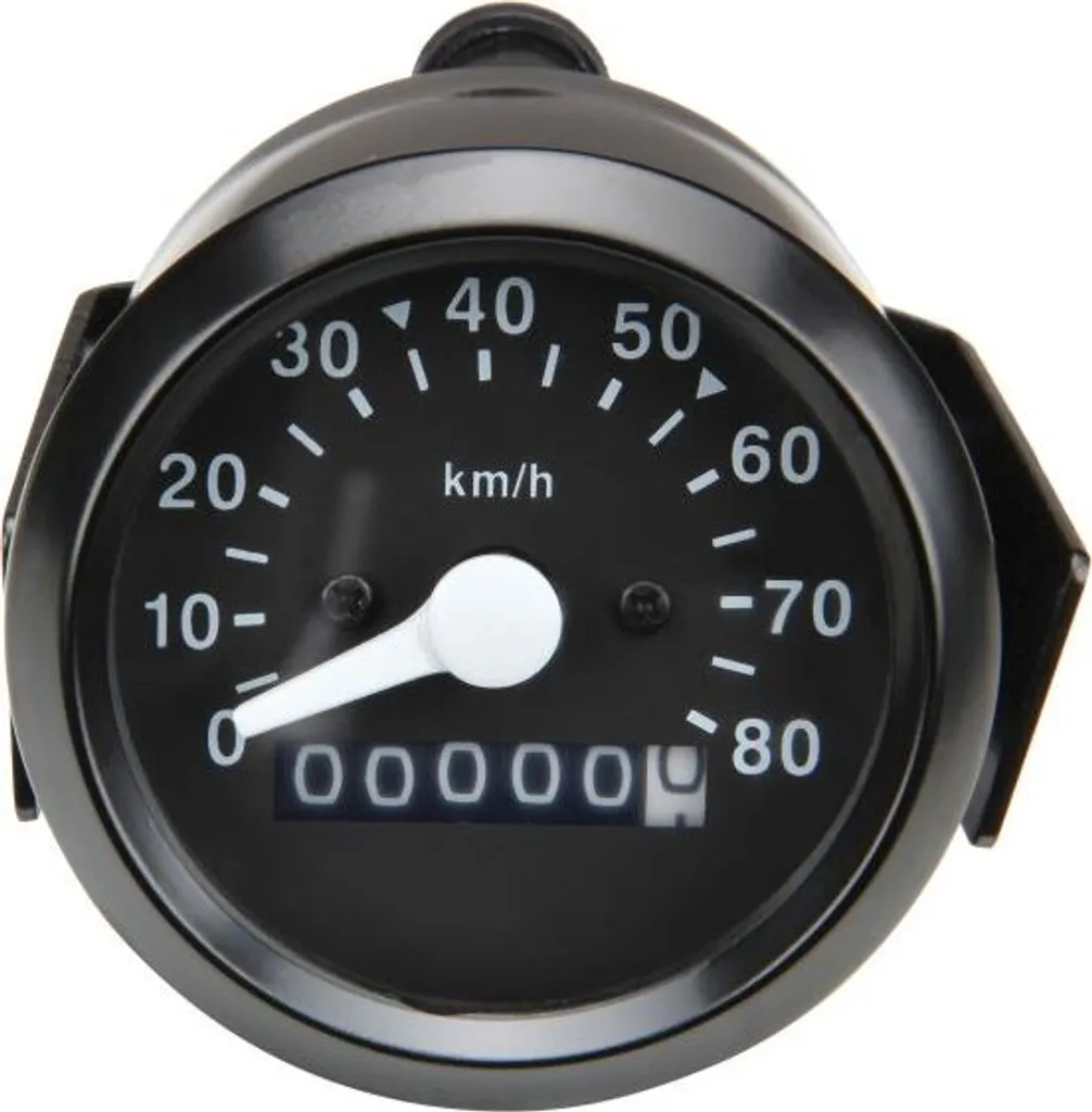 Tachymètre 60mm pour Rénovation Hercules Prima 2 3 4 5 Noir 80km/h