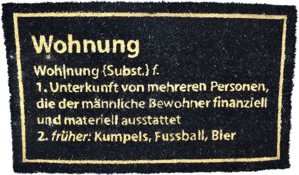 Schmutzfangmatte Fussmatte Türmatte »Wohnung«