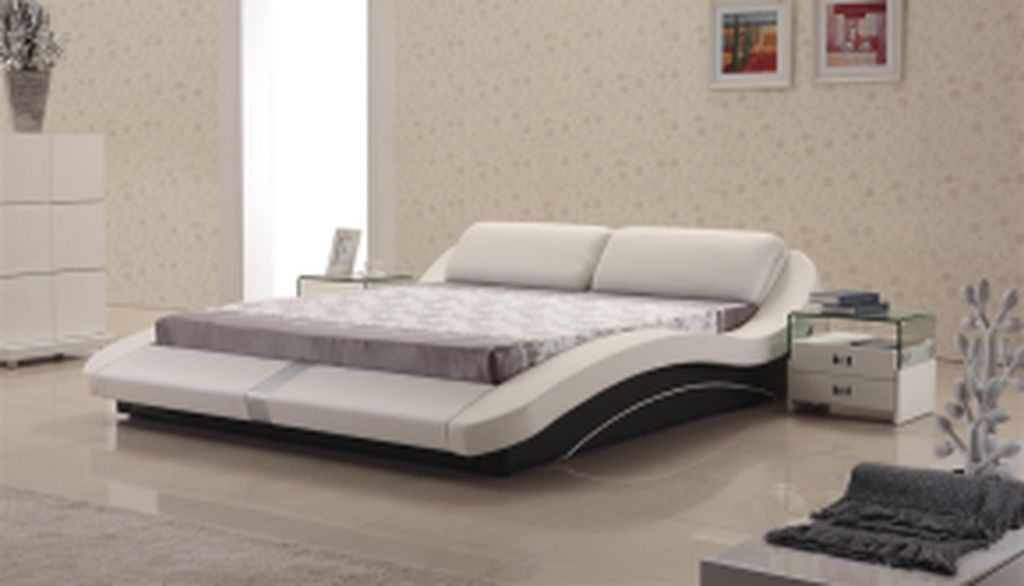 Luxus Leder Design Polster Betten Doppel Modernes Bett Ehe Exclusiv 180x200 cm