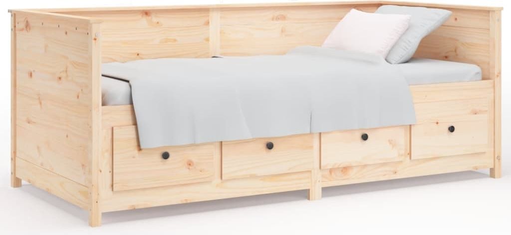 vidaXL Denní postel bez matrace 90x190 cm z masivního Obrázek produktu 
