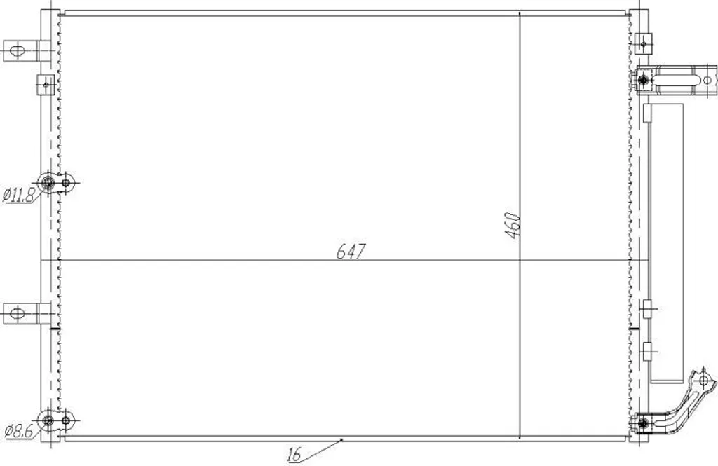 Solution Fuite Clim Cherokee KL : Condenseur NRF 350485 OE 52014775AA
