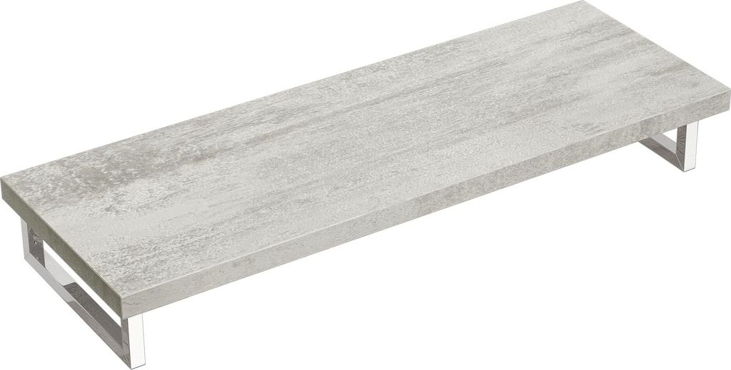 doporro Waschtischplatte Waschbeckenauflage 50x140cm Waschtischkonsole in Greige für Waschschalen inkl. Konsolenhalterung Wandmontage