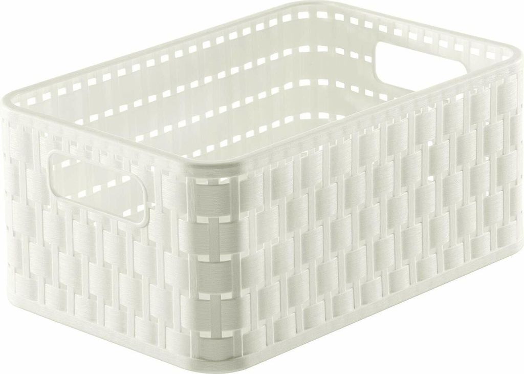 Cestino Country DIN A6 4l bianco 23,7x15,8x10,8 cm Immagine del prodotto 