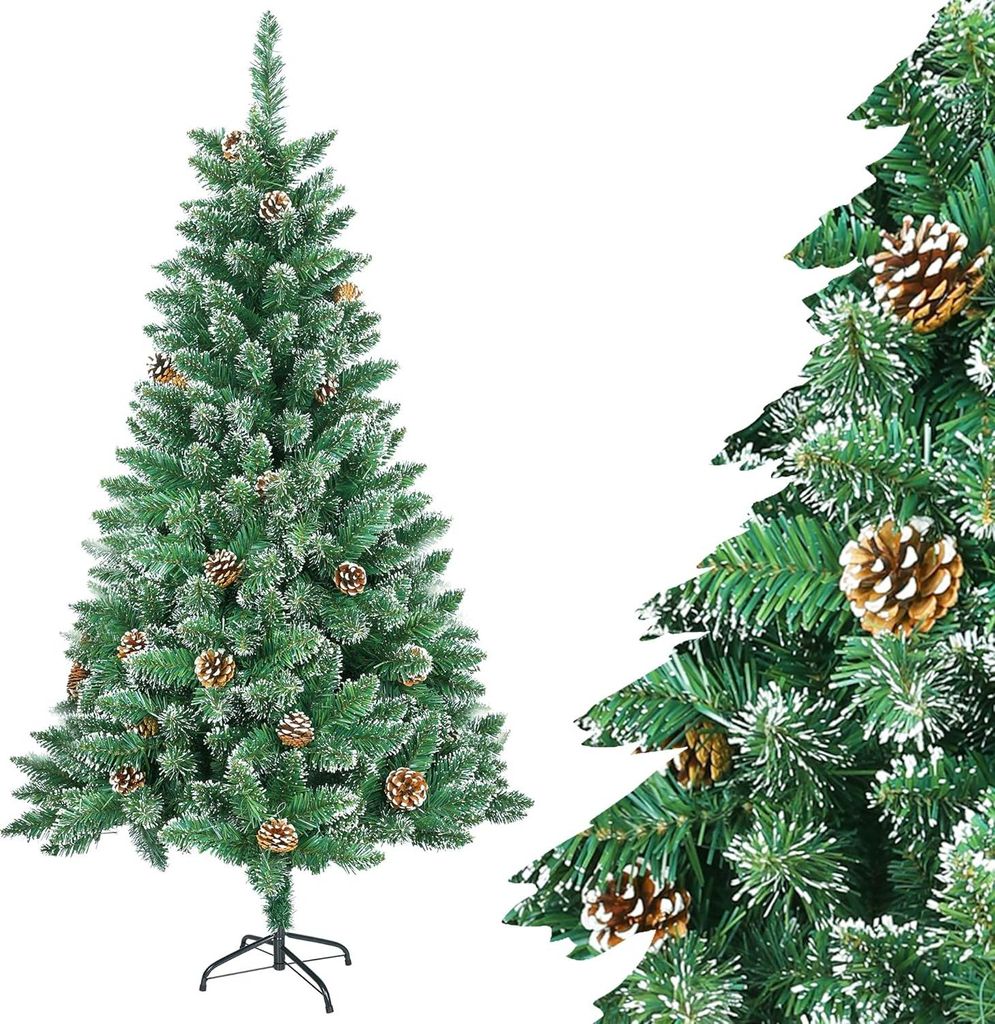 JOIEYOU Umělý vánoční stromek 240 cm se sněhovým efektem, Obrázek produktu 