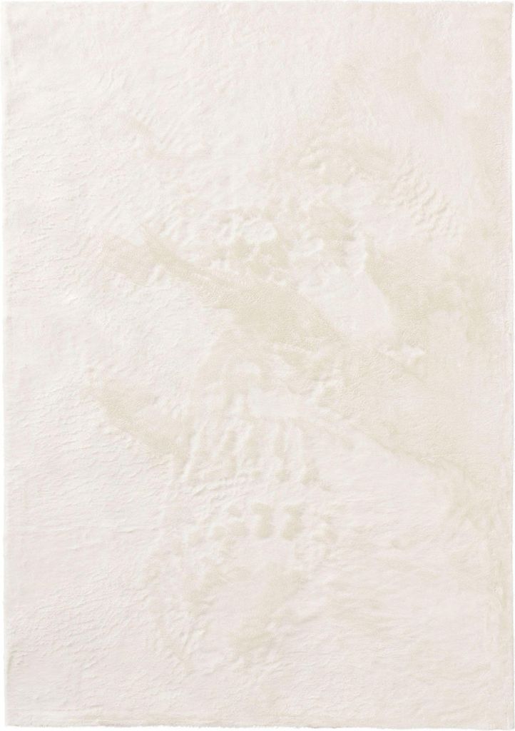 benuta Teppich Wohnzimmer Furry Creme 200x290 cm Produktbild 