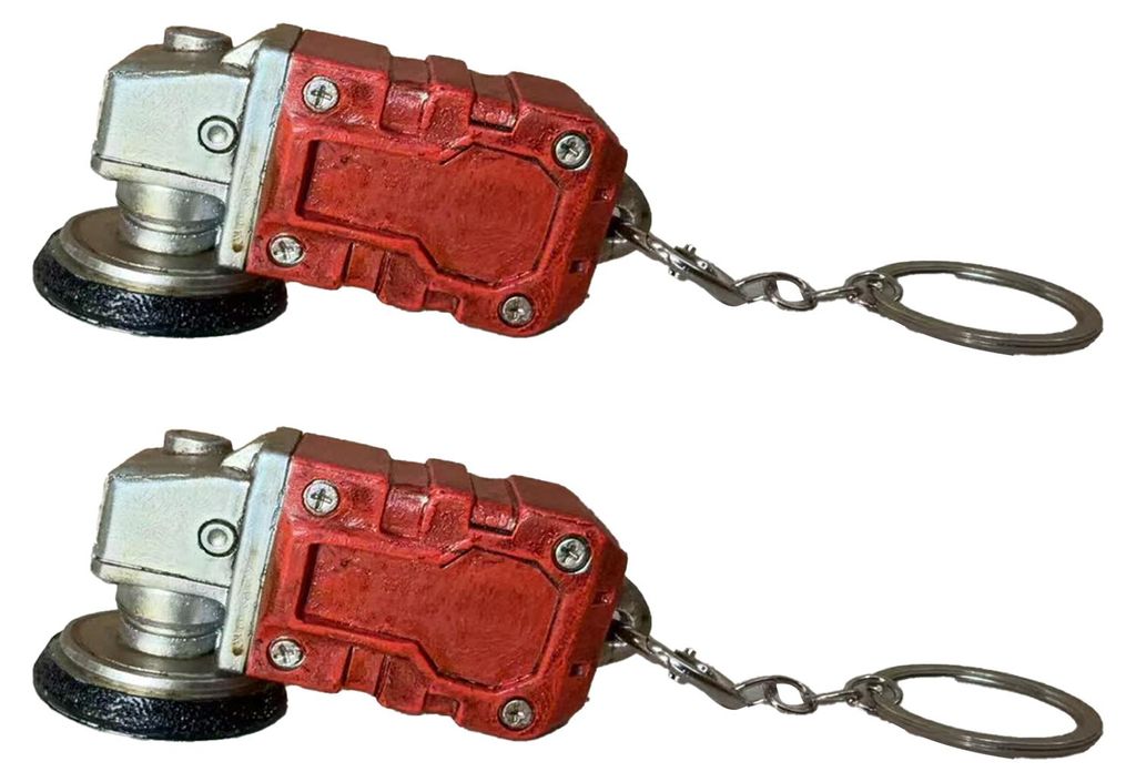 1/2/3 Mini-Winkelschleifer-Schlüsselanhänger, 2-in-1 multifunktionaler Miniatur-Winkelschleifer-Schlüsselring zum Aufhängen, Dekoration für Ta...