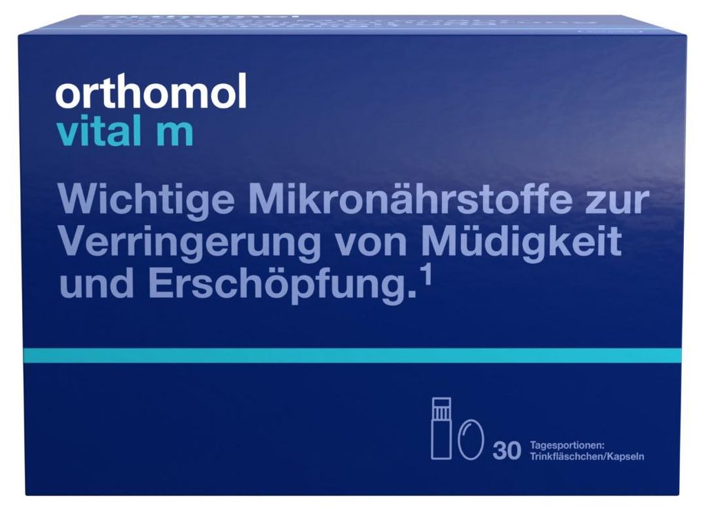 Orthomol Vital m für Männer - bei Müdigkeit - mit Produktbild 