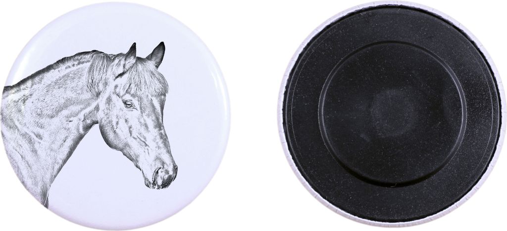 Braunes Pferd - Magnet mit Pferd, ein einzigartiges Abdruck des Pferdes der Marke Art-Dog