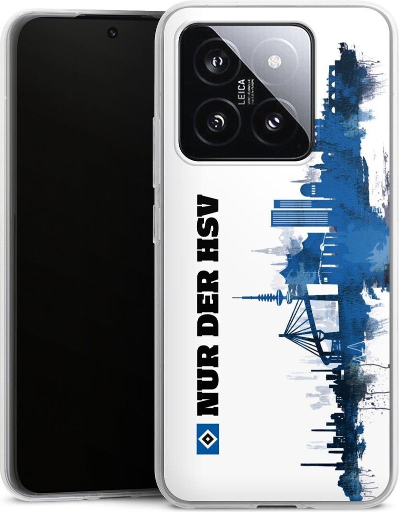 DeinDesign Handyhülle für Xiaomi 14 Silikon Hülle Case Smartphone Schutzhülle Bundesliga HSV Offizielles Lizenzprodukt