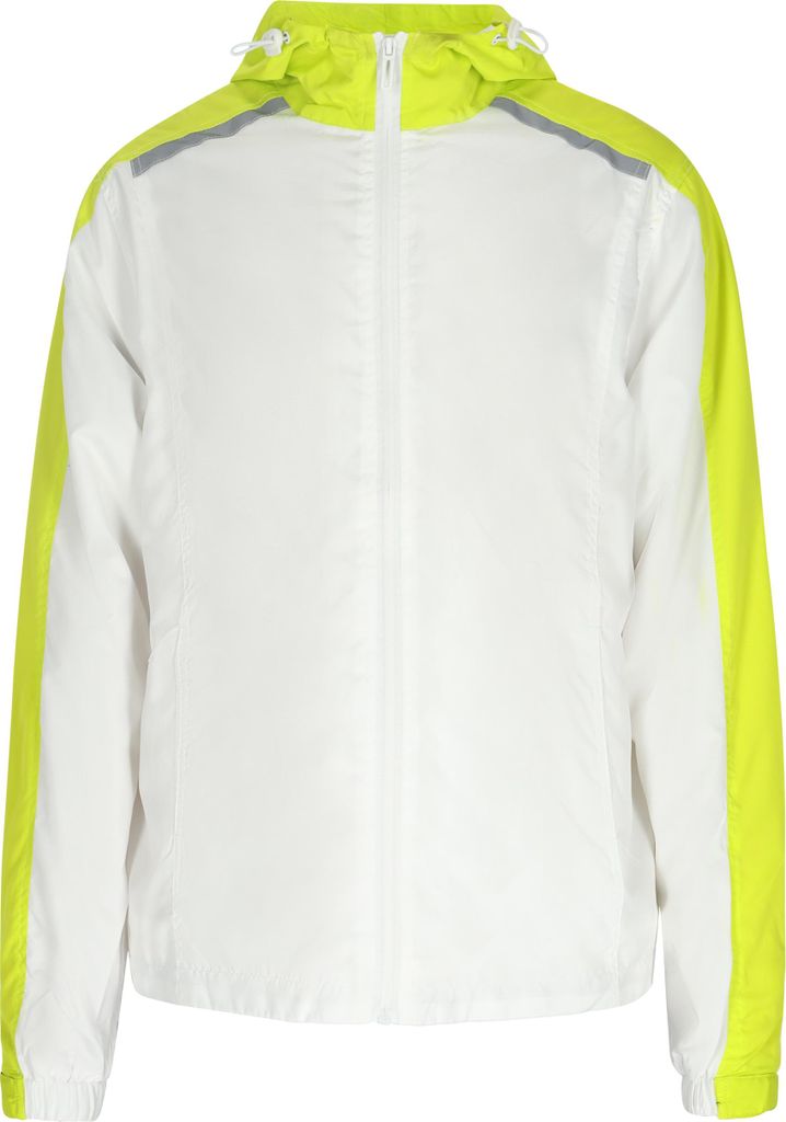 beach budz herren jacke - weiss limette, XXL