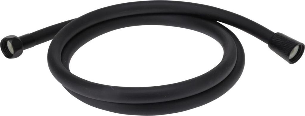 Brauseschlauch, 150 cm, Kunststoff, mattschwarz, Standardgewinde 1/2
