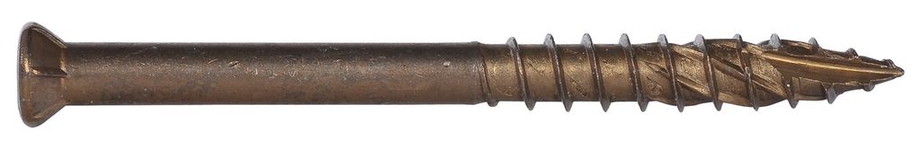 Terrassenschraube ttap25 inkl. Bit 5,5 x 60 Edelstahl A2 brüniert 500 Stück