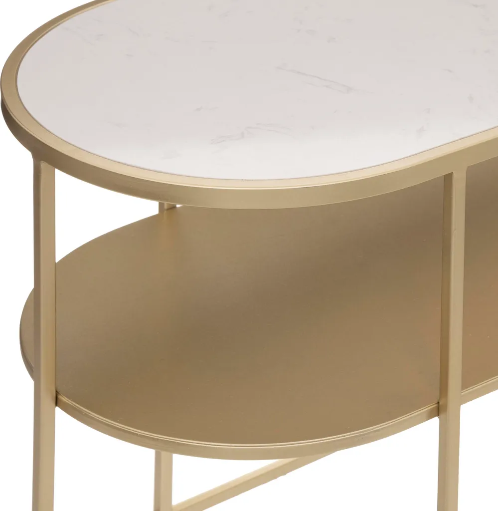 Table basse Paige en marbre pour salon moderne et déco sophistiquée
