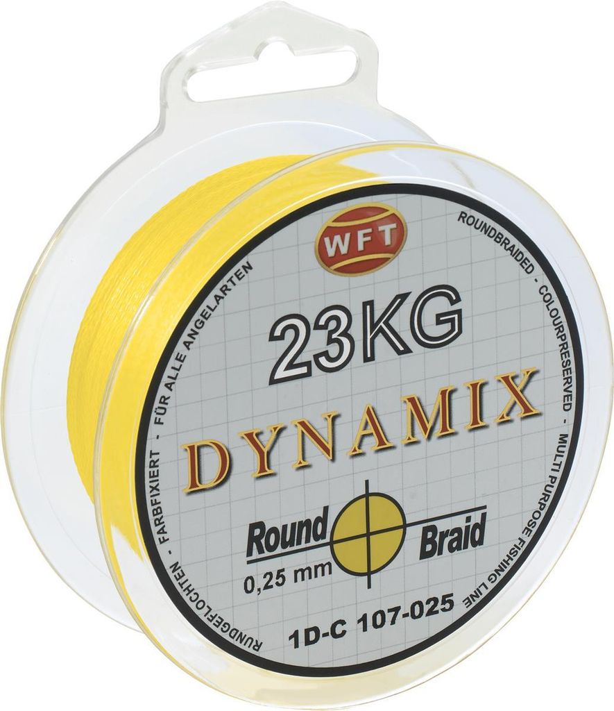 WFT Schnur Round Dynamix KG Neon Yellow Länge 150m ø 0,08mm
