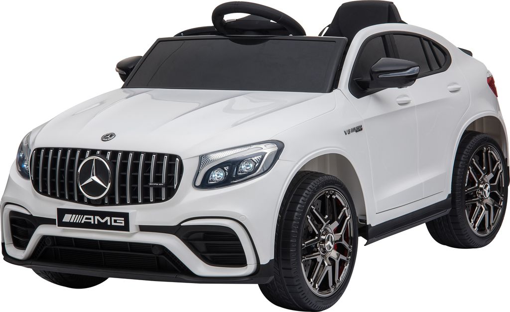 HOMCOM Kinderfahrzeug 12V Mercedes-Benz AMG GLC63S COUPE lizenzierter Elektroauto mit Fernbedienung Sicherheitsgurt 2 x 35W Motoren MP337-60 Monate...