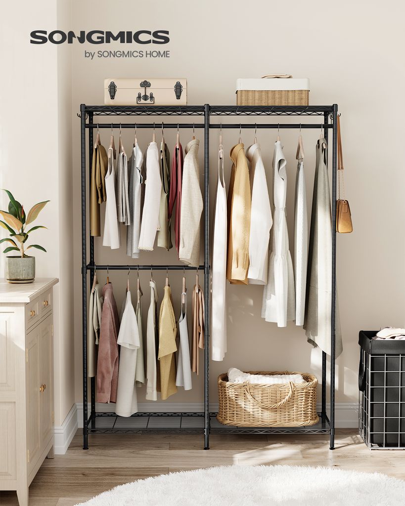 SONGMICS Kleiderständer, offener Kleiderschrank, Garderobe Produktbild 