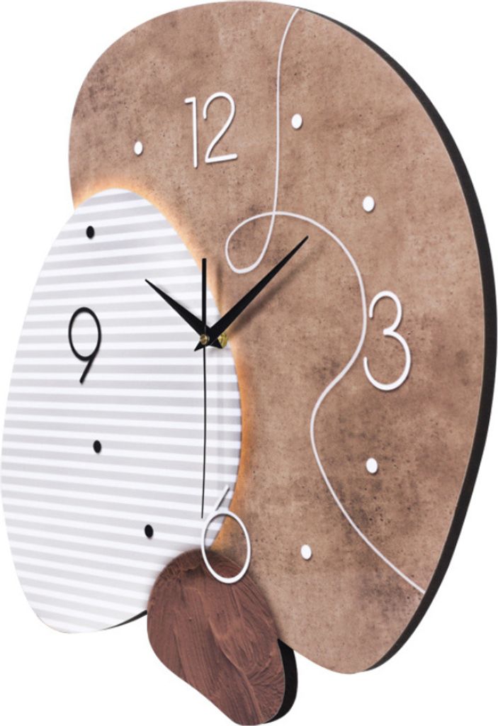 SensaHome Wanduhr Madrid – s Japandi-Design – organische Produktbild 2