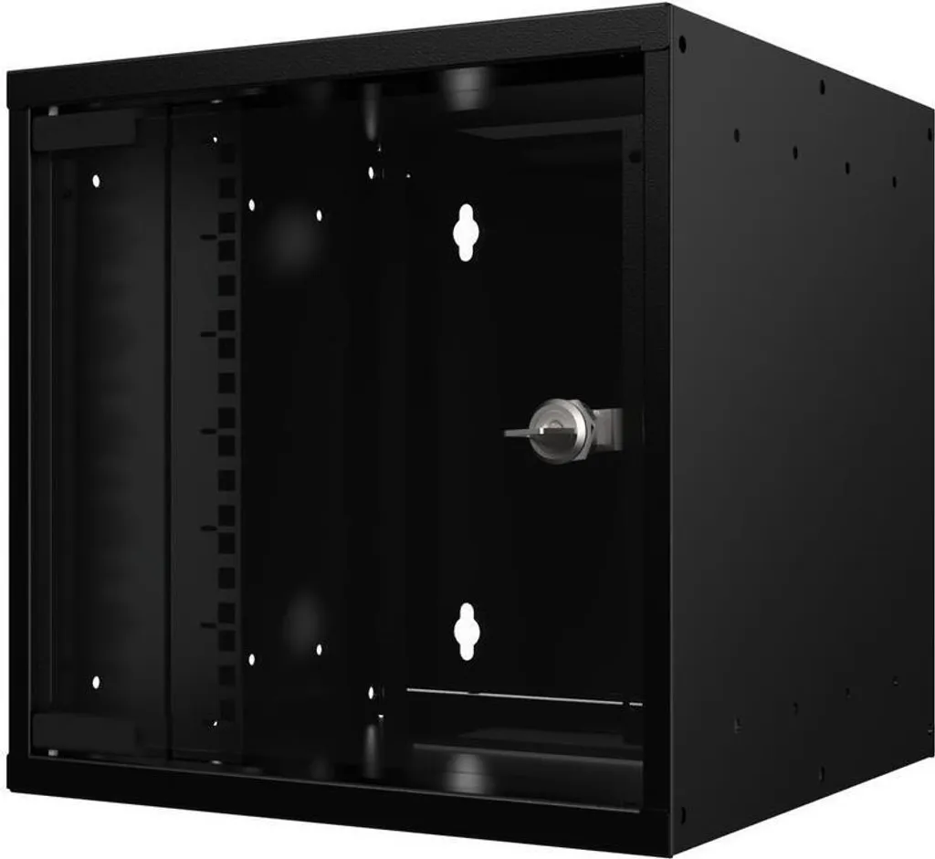 Armoire réseau 6U 10 pouces Lanview compacte profondeur 300mm noire