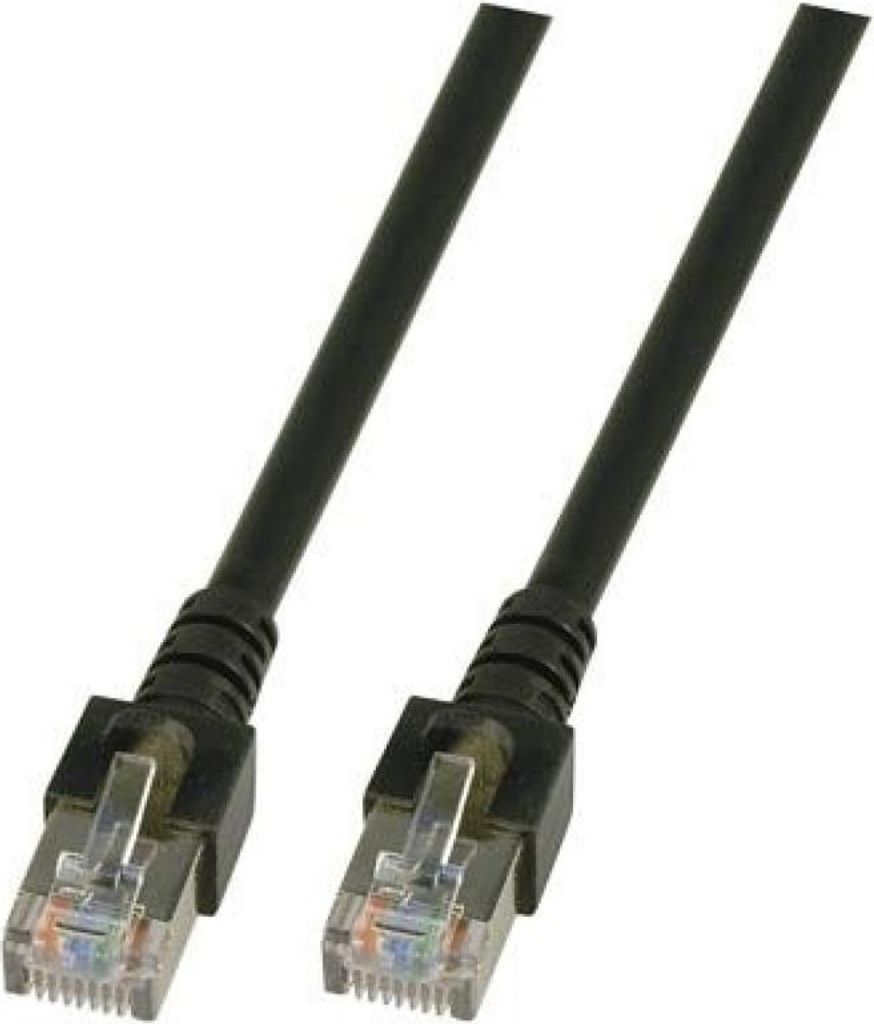 Patch kabel RJ45 SF/UTP Cat. 5e PVC CCA černý 1m Obrázek produktu 