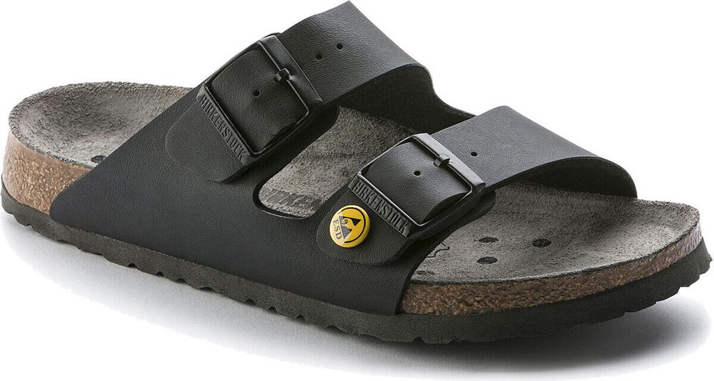 BIRKENSTOCK Arizona ESD Sandalen schwarz schmal 45 Produktbild 