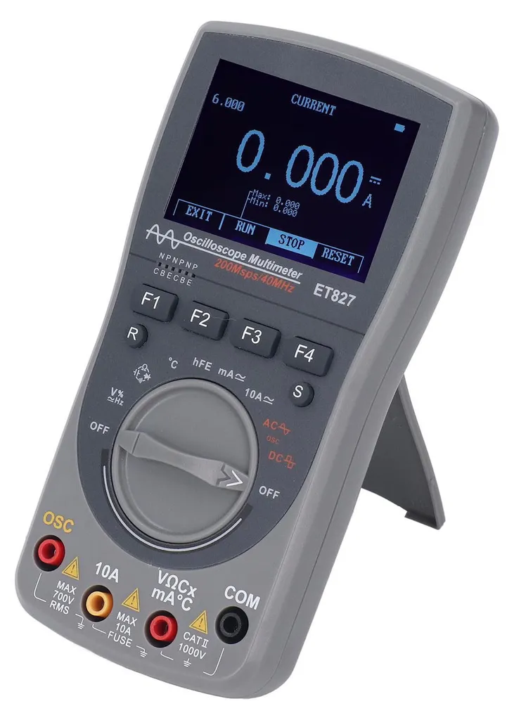 Multimètre-oscilloscope portable pour diagnostic et maintenance réseau