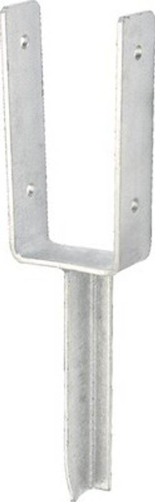 U-Pfostenträger m. Betonanker 101 x 200 x 200 mm, feuerverzinkt, 1 Stück