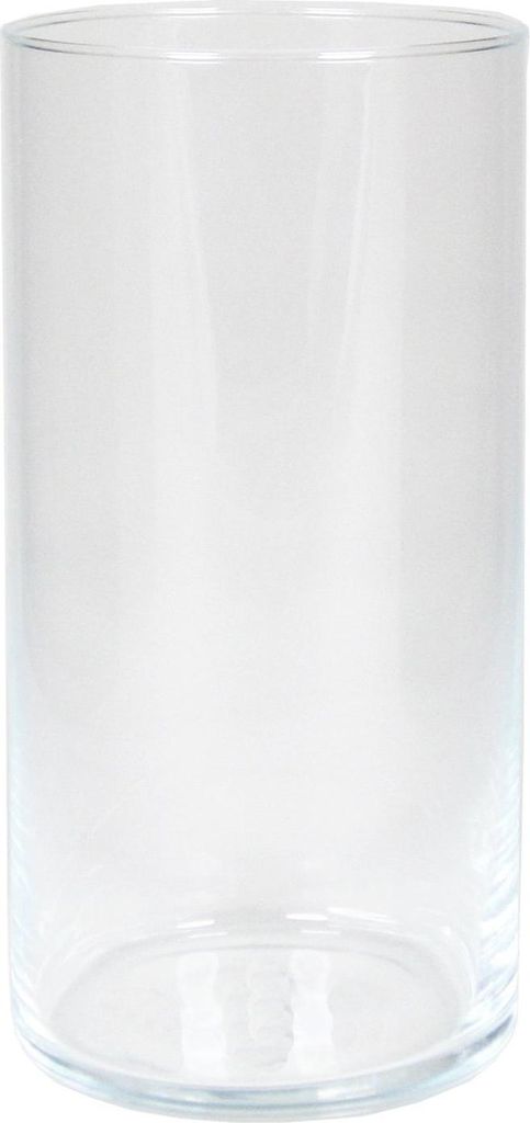 INNA-GLAS Blumenvase aus Glas Zylinder Sanya Ocean, klar, 20cm, Ø10,1cm - Glasvase