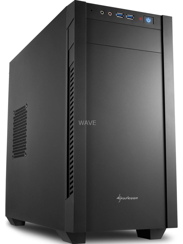 Sharkoon S1000, Tower, PC, Schwarz, micro ATX, Mini-ITX, Produktbild 