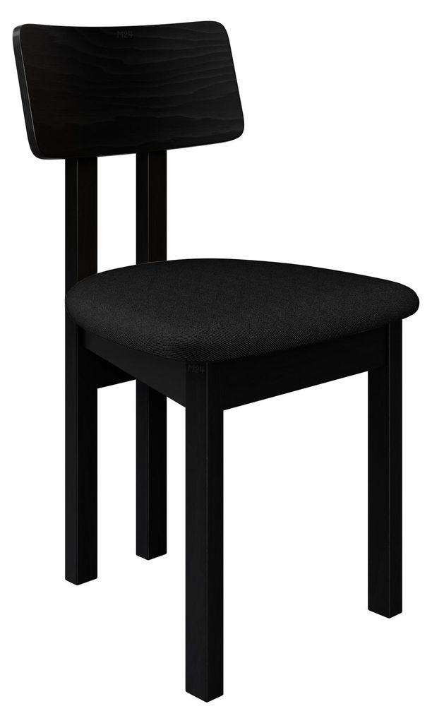 MIRJAN24 Stuhl Divo II, Esszimmerstuhl aus Buchenholz, 47x48x85 cm (Holzfarbe: Schwarz, Stofffarbe: Kronos 07)