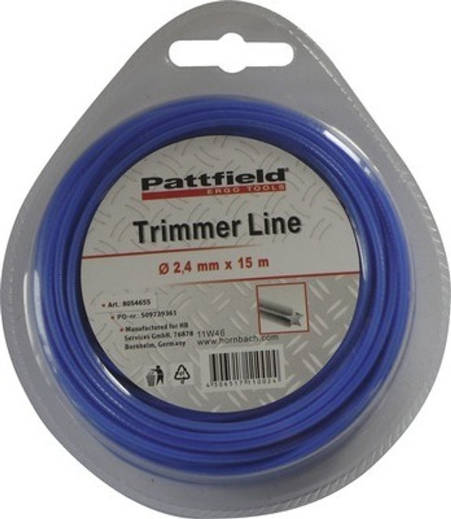 Ersatztrimmerfaden Pattfield, 2,4mm, 15m Produktbild 