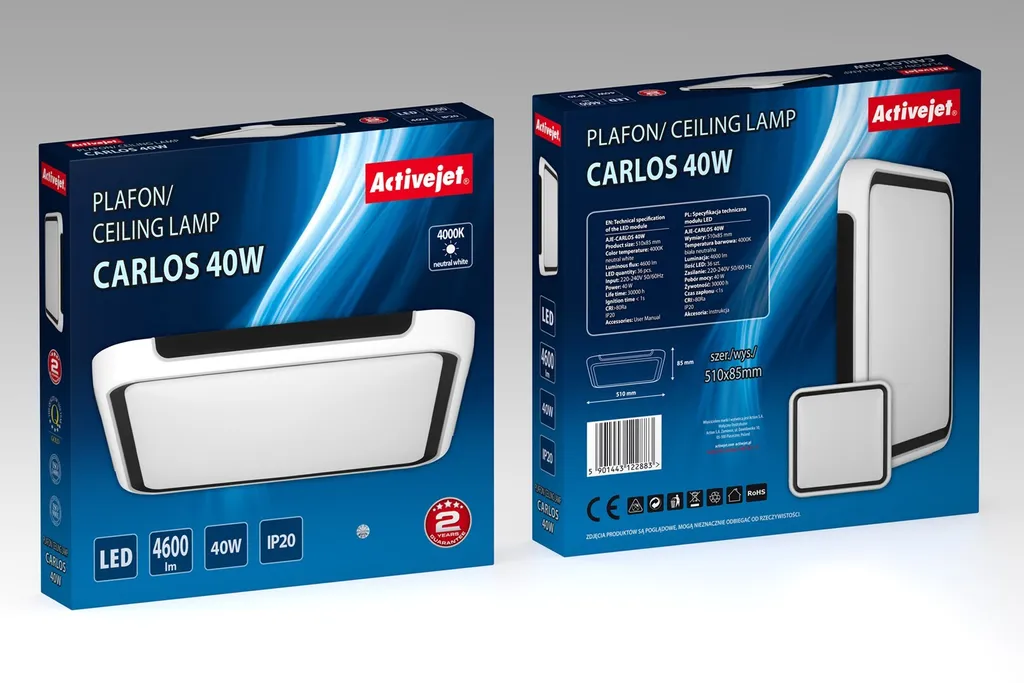 Activejet Plafoniera LED AJE-CARLOS 40W - 5