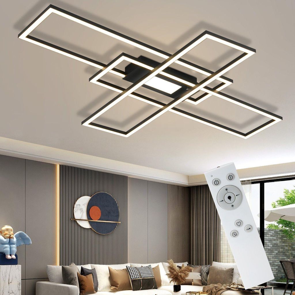 ZMH, lampe plafonnier LED, 99x70x7 cm, variateur Image du produit 