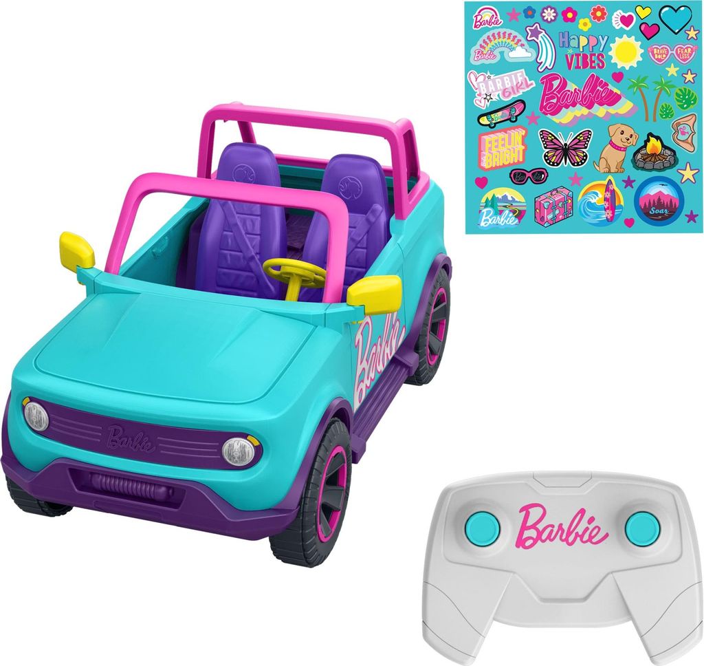 Hot Wheels Pojazd R/C Barbie SUV 1:12 Zdjęcie produktu 