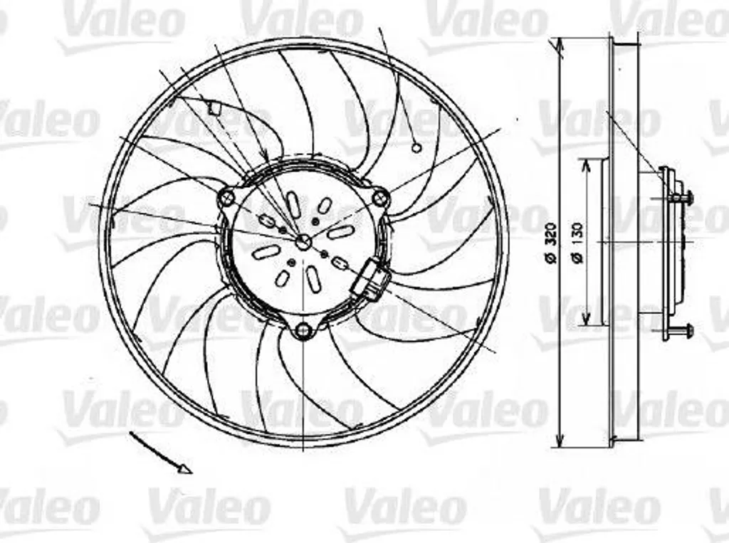 Ventilateur radiateur pour Sprinter et Crafter - Remplace OE 9065000393