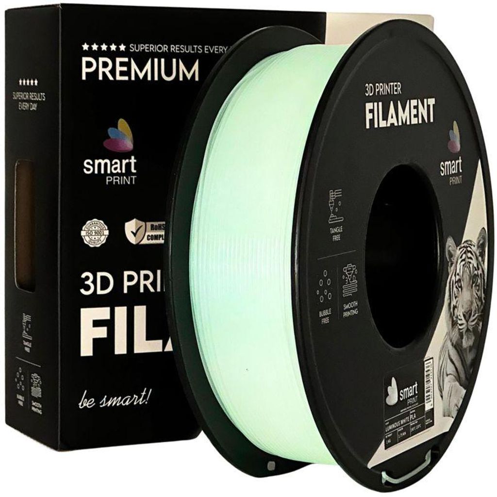 Filament PLA, zářivě bílý, pro 3D tiskárny, průměr 1,75 mm, Obrázek produktu 