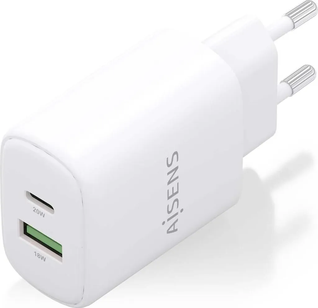 Chargeur 20W Aisens A110-0909 Blanc compact et ultra performant pour mobile