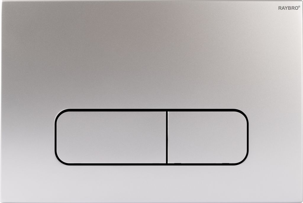 RAYBRO Betätigungsplatte MOCHA 25 Mattchrom für Geberit Spülkästen UP320, UP100, JomoTech, REZI Systems