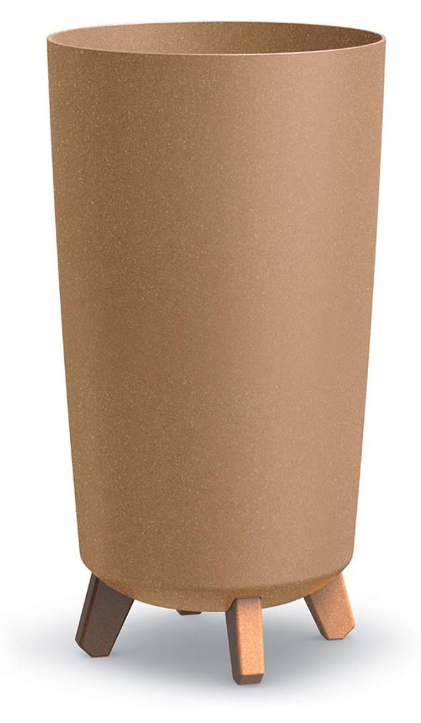 Prosperplast Blumentopf GRACIA TUBUS SLIM Eco Wood Natur 23,9 cm
