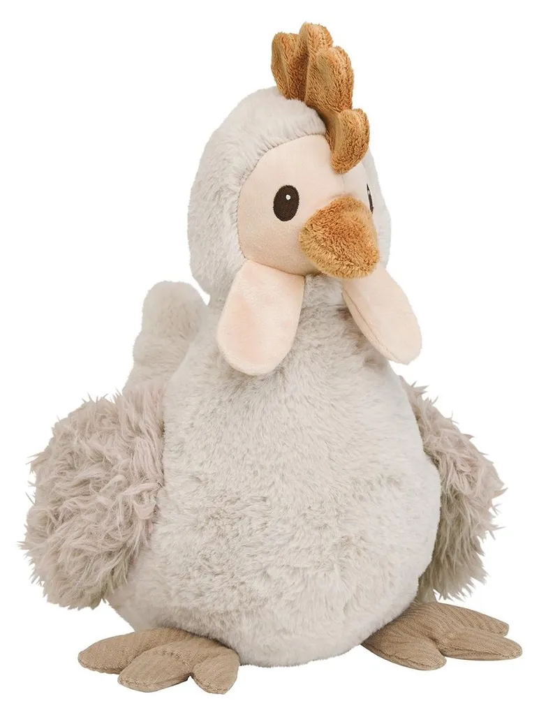 Doudou Poulet Carice Happy Horse 32 cm - Peluche Grise Souple n° 2